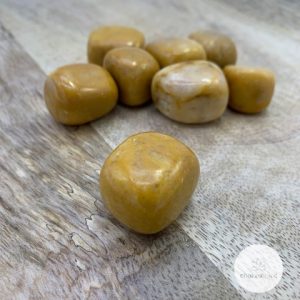 Gele Jaspis trommelsteen
