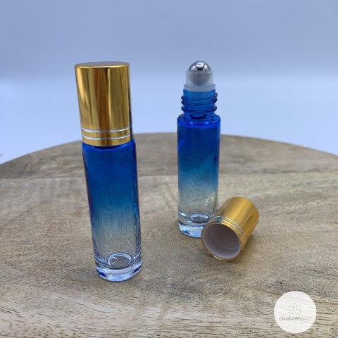 Set van roll on flesje ombre blauw/licht blauw (10ml)