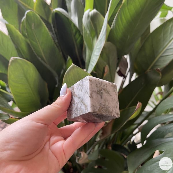 Pyriet in kwarts kubus - 312gr