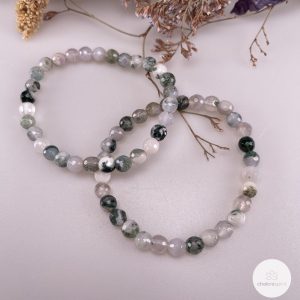 Boom agaat armband 6mm