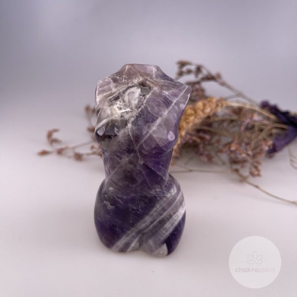 Amethistkwarts/Chevron Amethist vrouwenlichaam