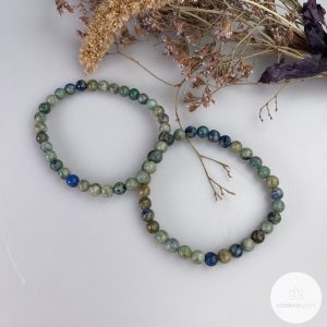 Azuriet Malachiet kralenarmband 6mm