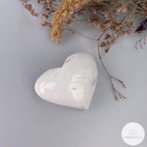 Witte Agaat hart - 108gr
