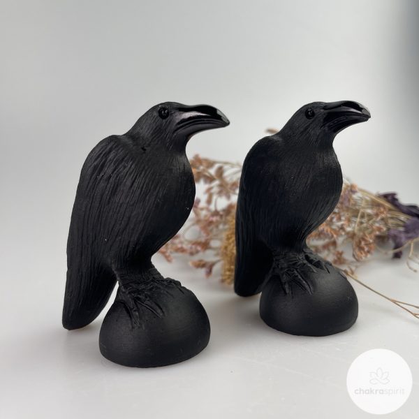 Zwarte Obsidiaan kraai - 78 mm