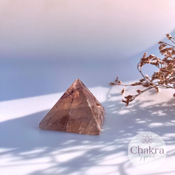 Hematietkwarts piramide - Madagaskar - 140gr