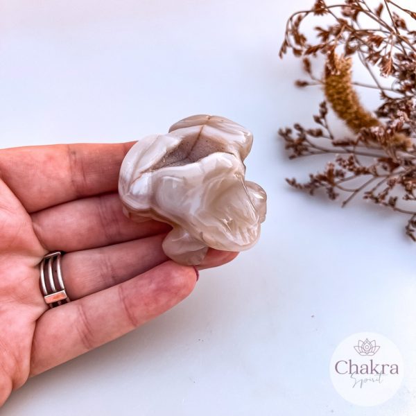 Flower Agaat kikker - 70gr