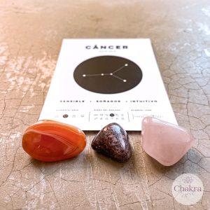 Sterrenbeeld Kreeft trommelstenen set