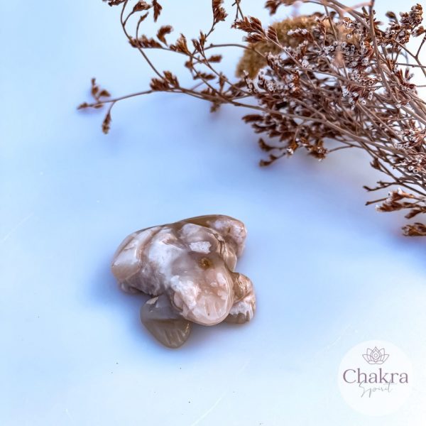 Flower Agaat kikker - 72gr