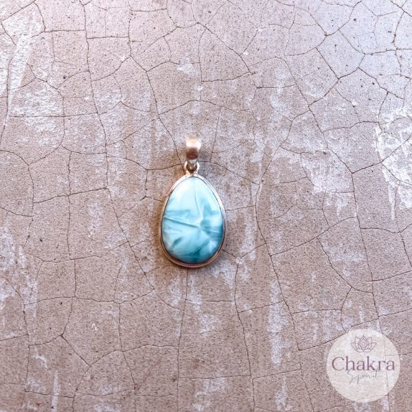 Larimar hanger - 925 zilver