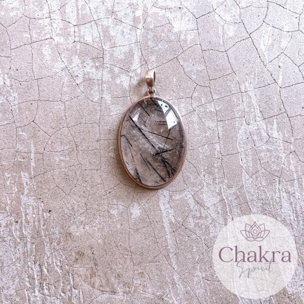 Rutielkwarts hanger - 925 zilver