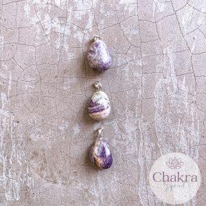 Fluoriet Flower hanger - 925 zilver