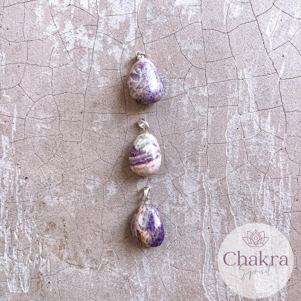 Fluoriet Flower hanger - 925 zilver 1 Fluoriet Flower hanger - 925 zilver