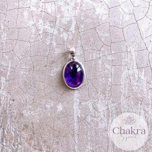 Amethist hanger - 925 zilver