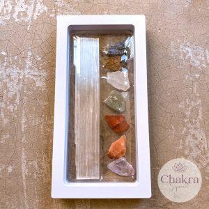 Seleniet en chakra's oplaad set