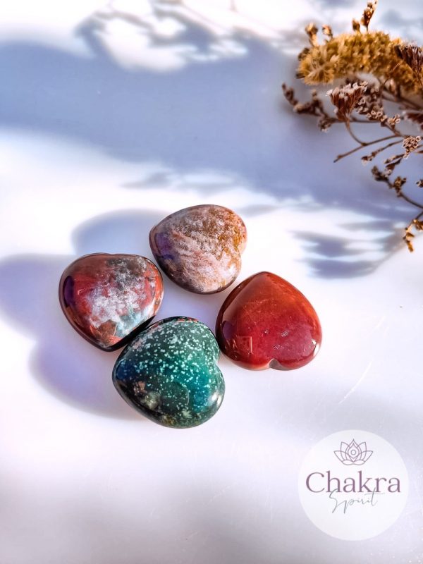 India Agaat hart - 30 mm