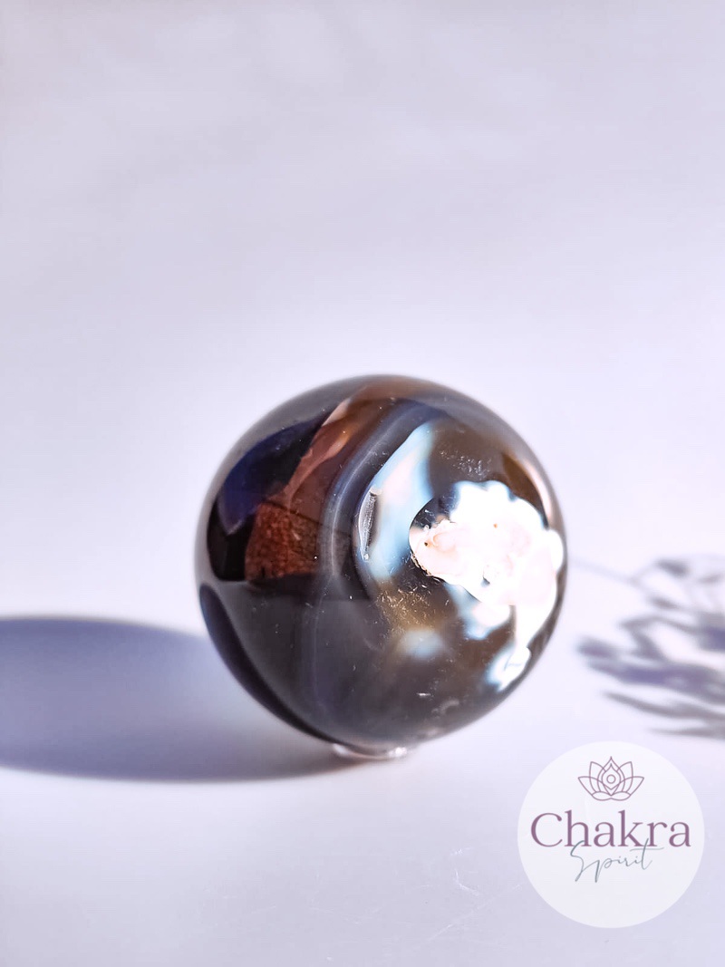 Orka Agaat bol - 752gr 1 Orka Agaat bol - 752gr