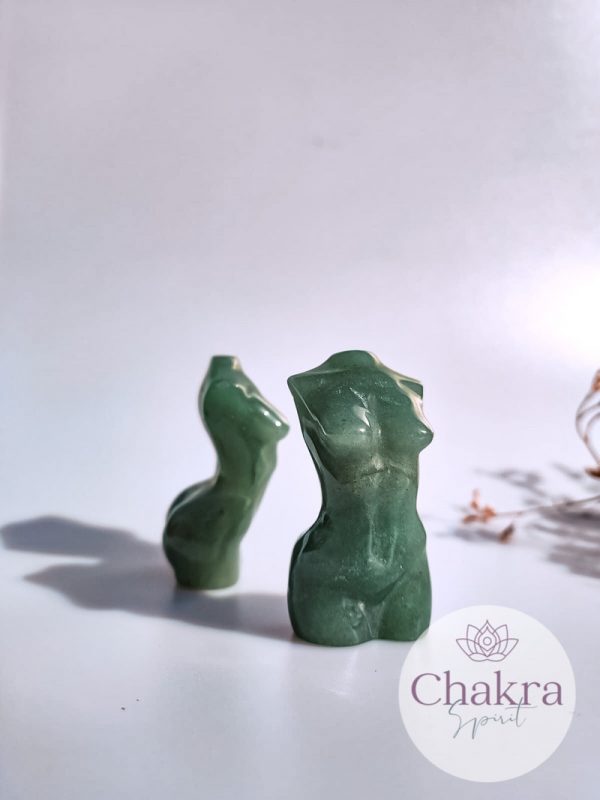 Groene Aventurijn vrouwenlichaam klein 24 Groene Aventurijn vrouwenlichaam klein