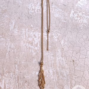 Edelsteenhouder ketting goudkleurig middellang (75 cm – 80 cm) Edelsteenhouder ketting goudkleurig middellang (75 cm - 80 cm)