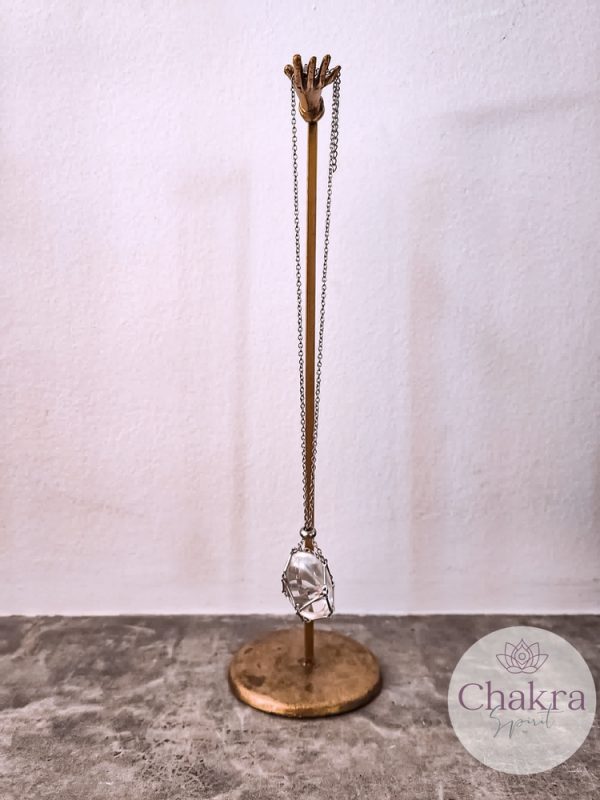 Edelsteenhouder ketting zilverkleurig kort (45 cm - 50 cm) 29 Edelsteenhouder ketting zilverkleurig kort (45 cm - 50 cm)