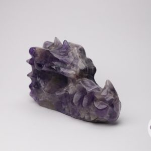 Amethistkwarts/Chevron Amethist drakenschedel