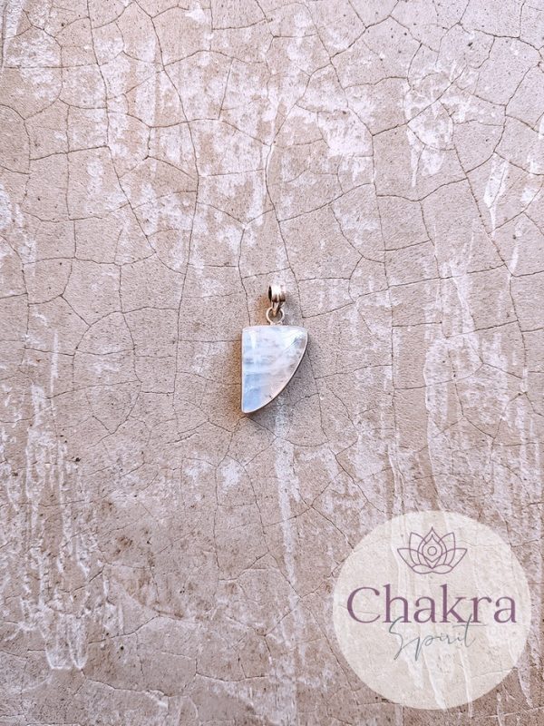 Regenboog Maansteen hanger - 925 zilver