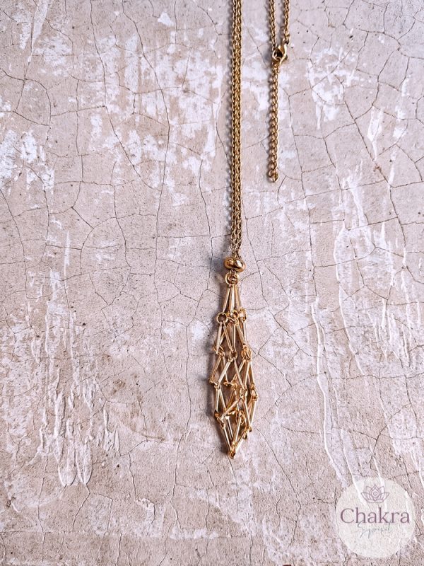 Chakra’s trommelstenen set 2 & edelsteenhouder ketting goudkleurig 37 Chakra’s trommelstenen set 2 & edelsteenhouder ketting goudkleurig