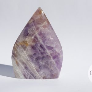 Amethistkwarts/Chevron Amethist met Crazy Lace Agaat sculptuur – 396gr