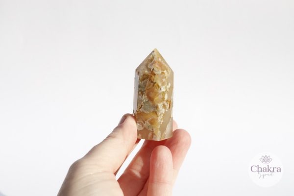 Flower Agaat punt - Madagaskar - 60gr