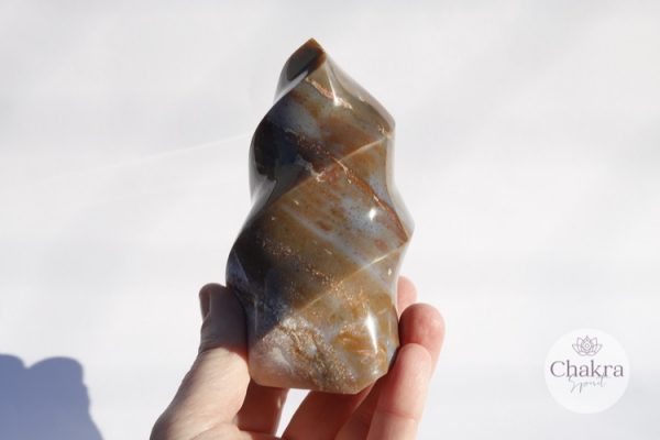 Oceaan Jaspis vlam - Madagaskar - 518gr