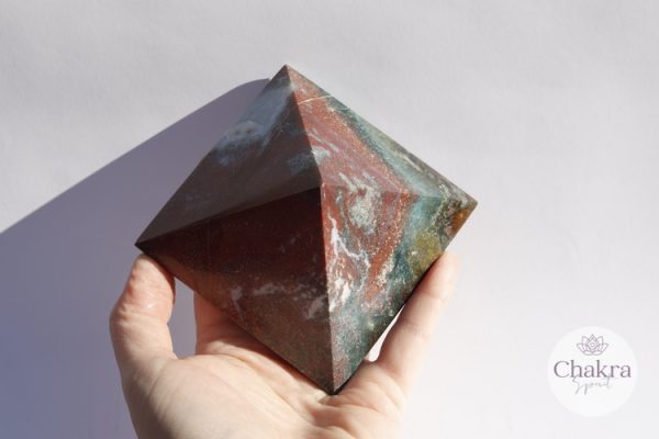 Oceaan Jaspis piramide - Madagaskar - 512gr