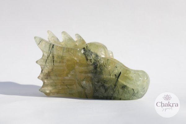 Prehniet drakenschedel - 286gr 27 Prehniet drakenschedel - 286gr