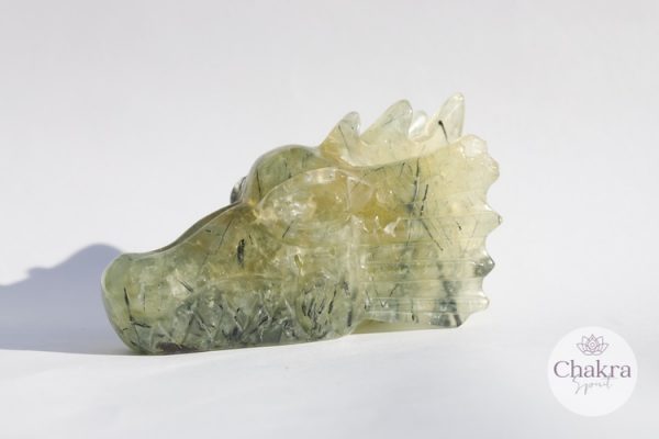 Prehniet drakenschedel - 286gr 28 Prehniet drakenschedel - 286gr