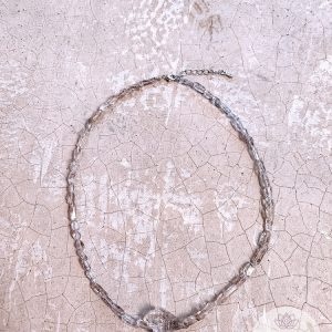 Herkimer diamant ketting (42 cm - 47 cm)