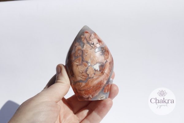 Roze Agaat sculptuur - 260gr