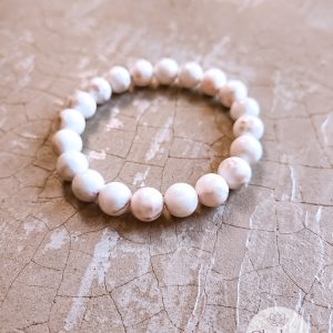 Rhodatroliet kralenarmband 10 mm