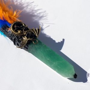 Heksenbezem met Groene Fluoriet punt Heksenbezem met Groene Fluoriet punt