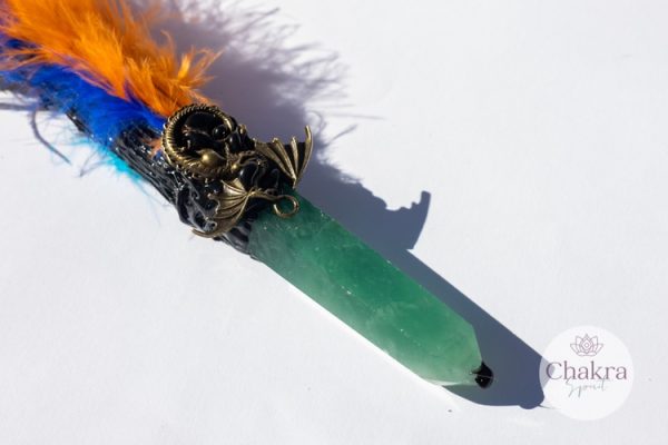 Heksenbezem met Groene Fluoriet punt 60 Heksenbezem met Groene Fluoriet punt