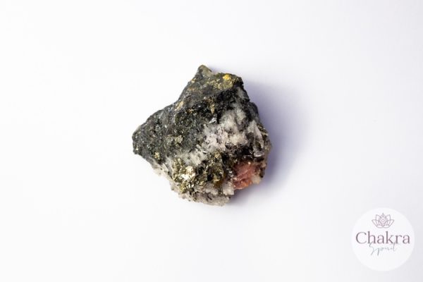 Rhodochrosiet met Pyriet - 136gr