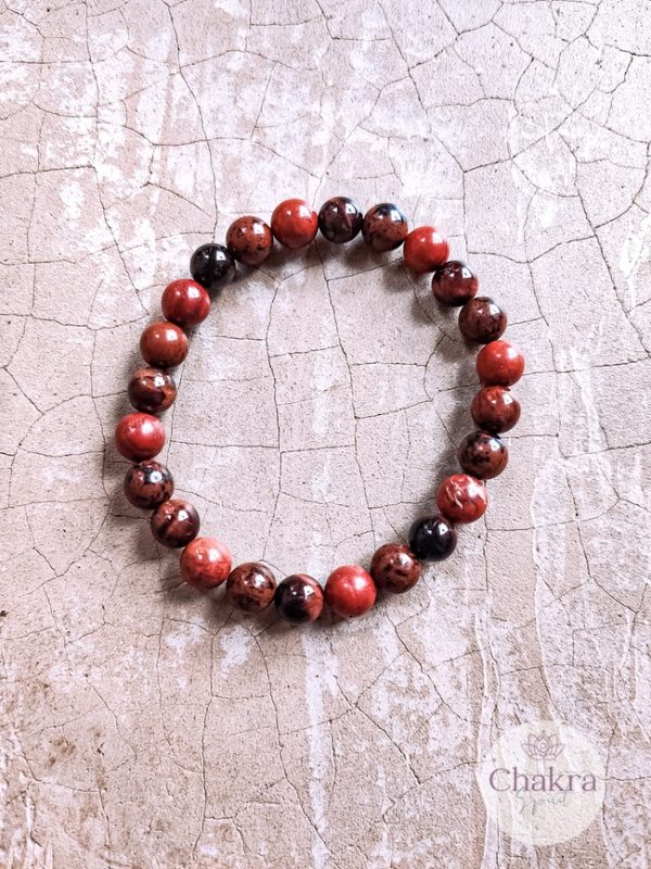 1e chakra kralenarmband 8 mm - Indië