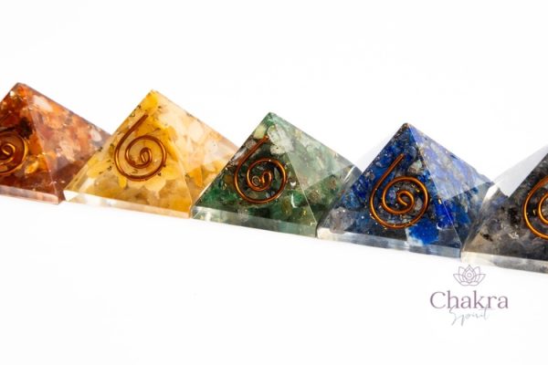 Orgoniet 7 Chakras piramiden set