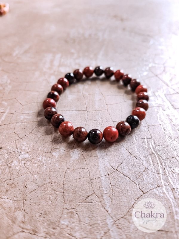 1e chakra kralenarmband 8 mm - Indië