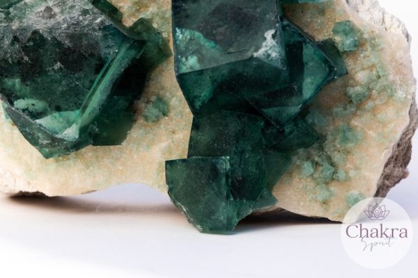 Groene Fluoriet op matrix - 776gr 52 Groene Fluoriet op matrix - 776gr