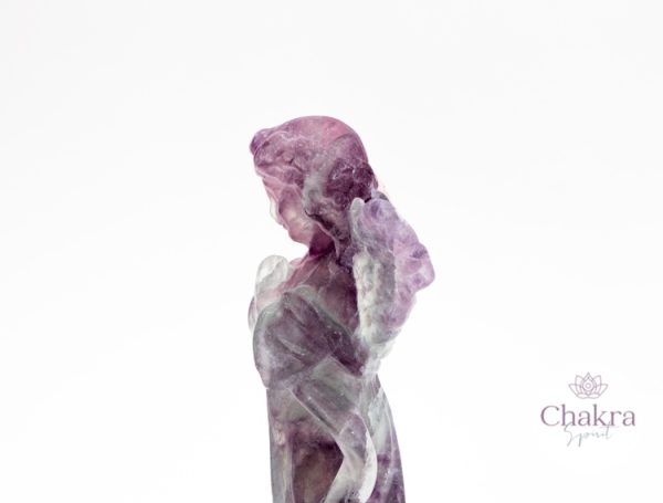 Regenboog Fluoriet engel - 80 mm 48 Regenboog Fluoriet engel - 80 mm