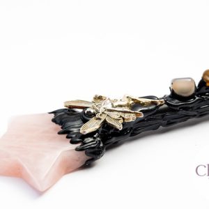 Wand met Rozenkwarts ster Wand met Rozenkwarts ster