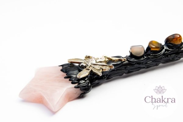 Wand met Rozenkwarts ster 50 Wand met Rozenkwarts ster