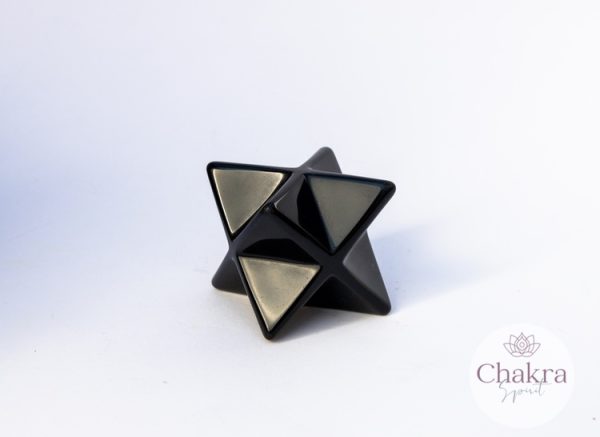 Zwarte Obsidiaan merkaba - 37 mm