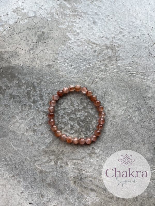 Rood Rutielkwarts kralenarmband 7,5 mm