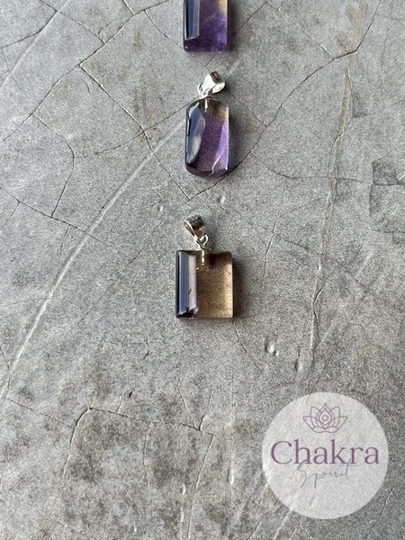 Ametrien hanger - 925 zilver