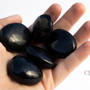 Zwarte Toermalijn (Schörl) zaksteen - India