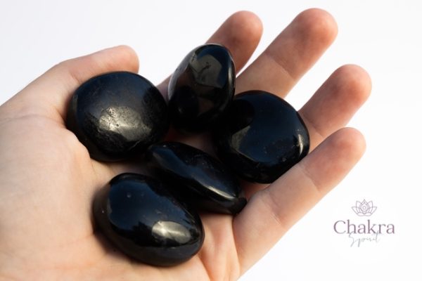 Zwarte Toermalijn (Schörl) zaksteen - India 4 Zwarte Toermalijn (Schörl) zaksteen - India